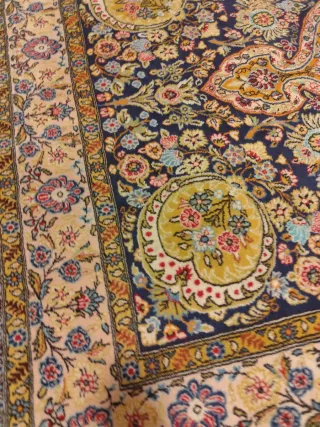 Tappeto Persiano Qum Seta e Lana