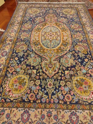 Tappeto Persiano Qum Seta e Lana