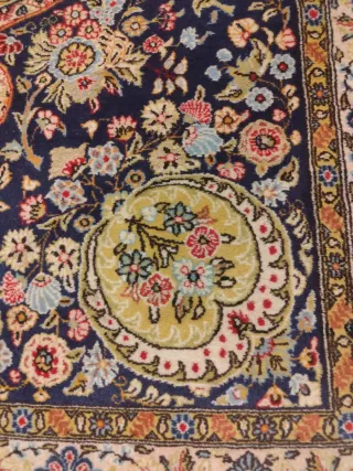 Tappeto Persiano Qum Seta e Lana