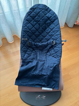 Hamaca BabyBjörn Bliss Rosa + Funda Azul Extra