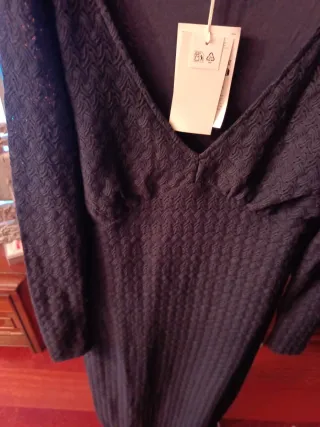 Vestido calado azul marino nuevo