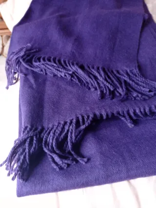 Bufanda mujer grande suave morada