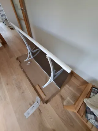 Marquesina aluminio blanco 1,5m