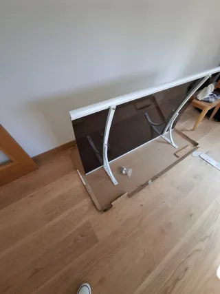 Marquesina aluminio blanco 1,5m