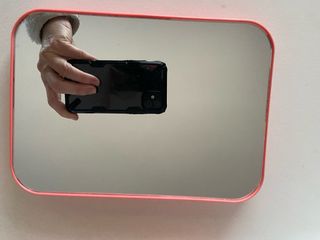 Espejo Cosmético con Soporte Rosa/ Verde