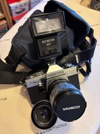 Cámara Praktica Super TL1000 + Flash Achiever...