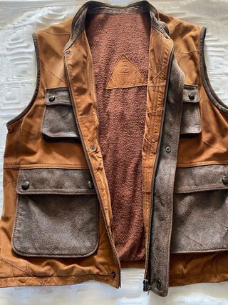 Chaleco de piel Zerimar para hombre
