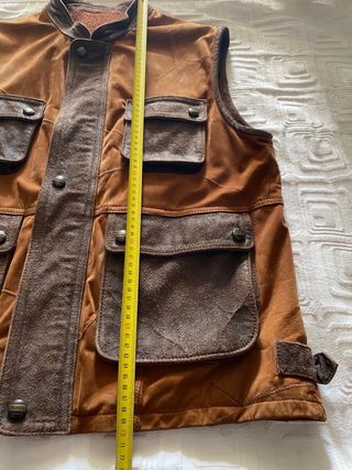 Chaleco de piel Zerimar para hombre