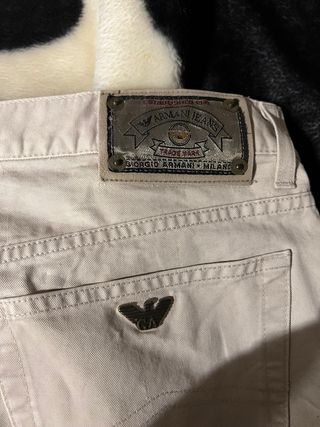 Pantalón Armani Jeans Beige Hombre