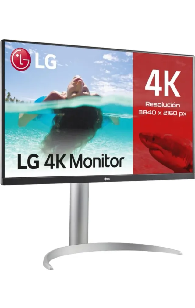 Monitor LG 27' IPS 4K Plata/Blanco