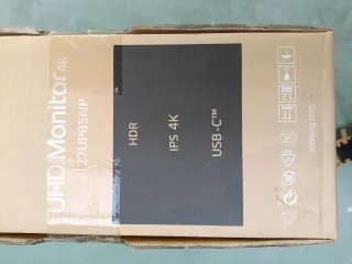 Monitor LG 27' IPS 4K Plata/Blanco