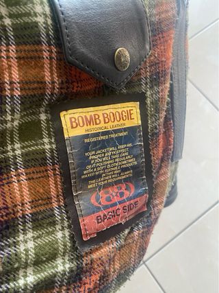 Bomboogie Giubbotto Pelle Vintage Anni 90 XL