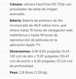 MacBook Air 11” M1 Plata