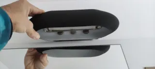 Lámpara Decorativa Moderna Negra y Plateada