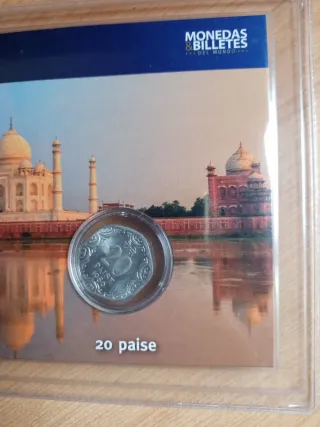 Monedas India 10 y 20 Paíse