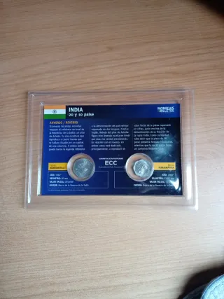 Monedas India 10 y 20 Paíse