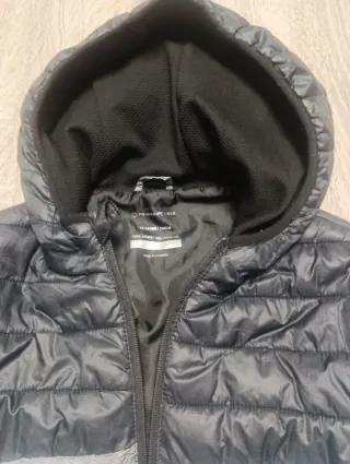 Plumífero unisex niño/a gris y negro