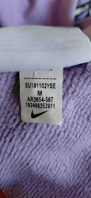 Sudadera Nike Air oversize morada talla única