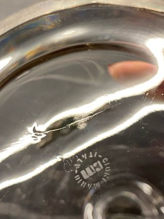 Caraffa Cristallo Mario Cioni Argento 925