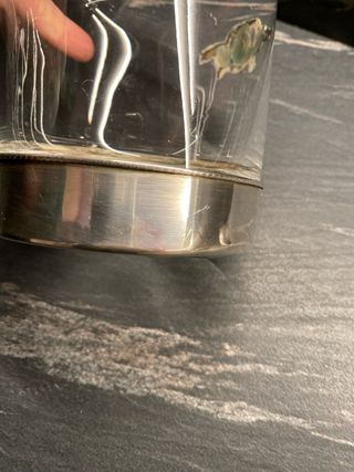 Caraffa Cristallo Mario Cioni Argento 925