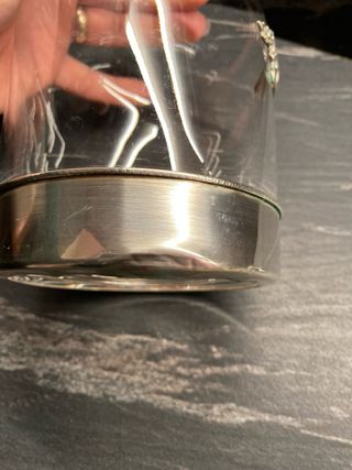 Caraffa Cristallo Mario Cioni Argento 925