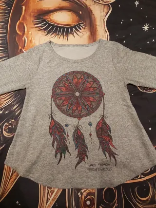 Jersey gris con mandala