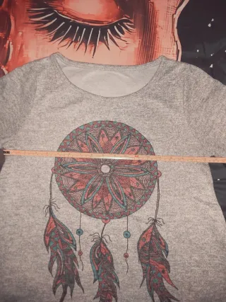 Jersey gris con mandala