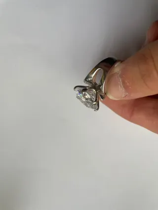 Anillo Plata con Diamante