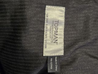 Traje Topman Negro Talla M