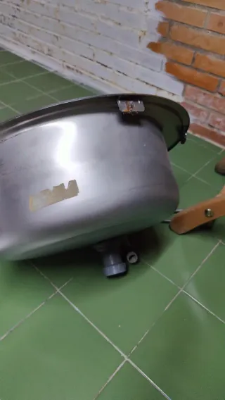 Fregadero cocina redondo 1 seno con grifería