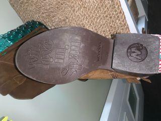 Botas Wonders Piel y Serraje Marrón Talla 38