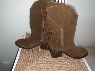 Botas Wonders Piel y Serraje Marrón Talla 38