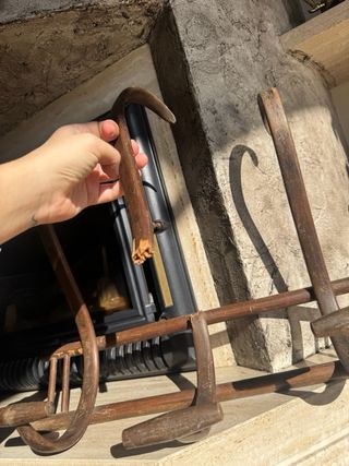 Colgador Ropa Antiguo Madera Siglo XIX-XX