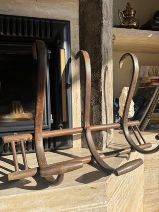 Colgador Ropa Antiguo Madera Siglo XIX-XX