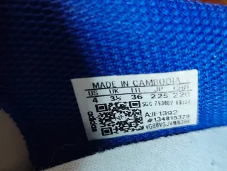 Zapatillas Adidas Blancas y Azules