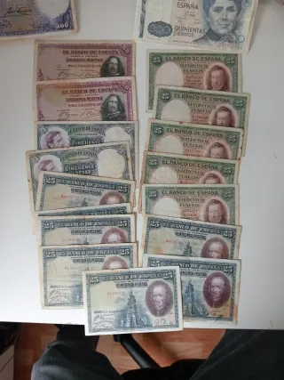 Lote 124 Billetes Españoles Antiguos