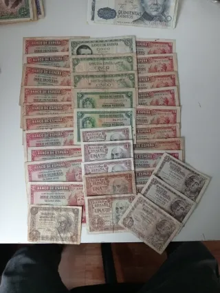 Lote 124 Billetes Españoles Antiguos