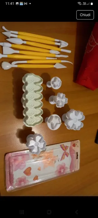 Set attrezzi modellaggio pasta di zucchero