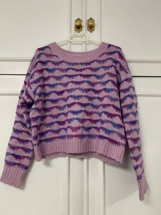 Jersey ondas rosa y azul