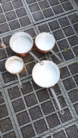 Set de 4 Cacerolas de Cobre