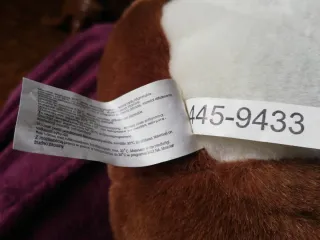 Oso de peluche grande marrón con bebé