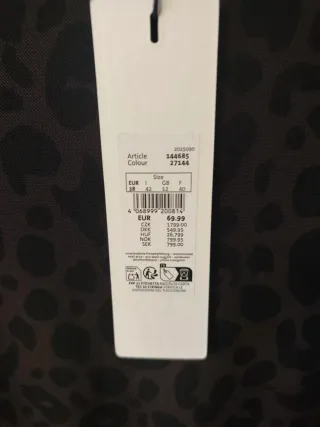 Vestido largo estampado