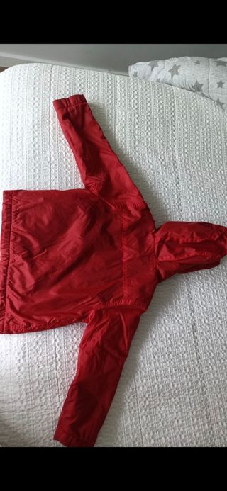 Chubasquero Benetton Rojo Talla 3-4 Años 100cm