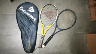 Raquetas de tenis con funda