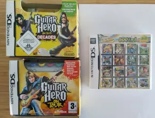 3 Videojuegos Nintendo DS Guitar Hero