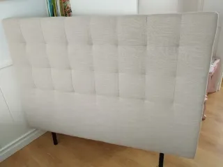 Cabecero tapizado beige cama 150/160