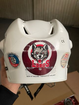 Casco de hockey Bauer blanco