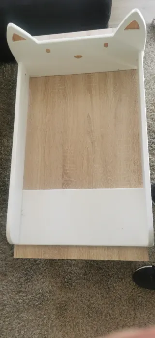 Cambiador bebé zorro blanco para comoda.