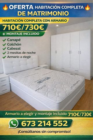 Habitación Matrimonio Completa con Armario