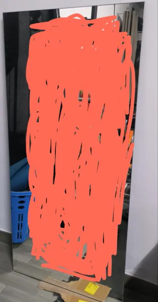 Espejo con agarre trasero